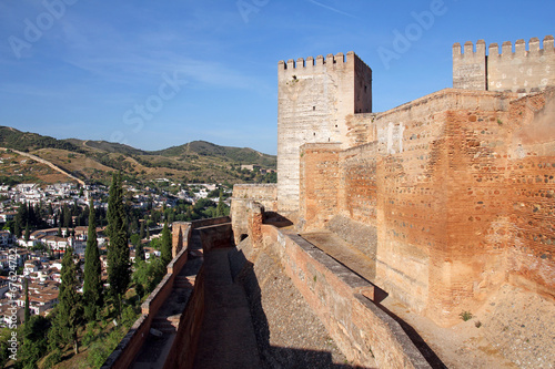 The Alcazaba, fortress- the oldest part of the Alhambra, Granada
