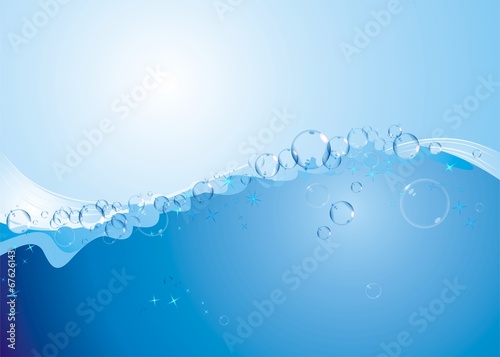Wasser mit Blasen