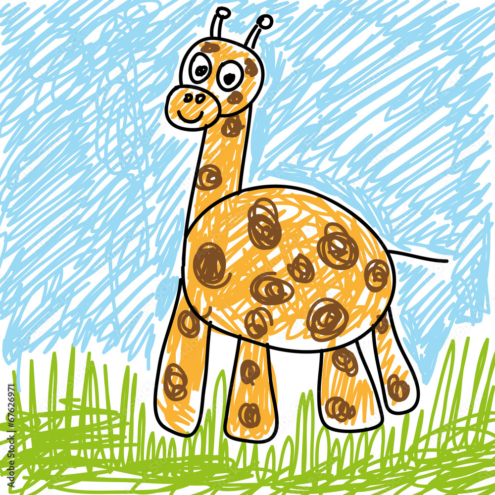 Naklejka premium Жираф