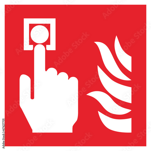 Fire safety sign