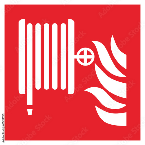 Fire safety sign