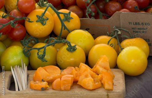 Samples of Heirloom Tomatoes