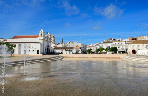 square Infante Dom Henrique  at Lagos, Algarve, Portugal © andreslebedev