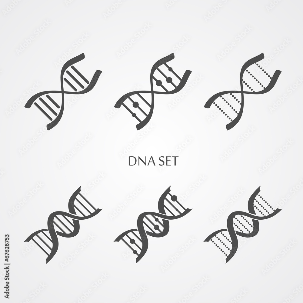 Obraz premium Dna icons set