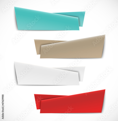 Set of abstract banners