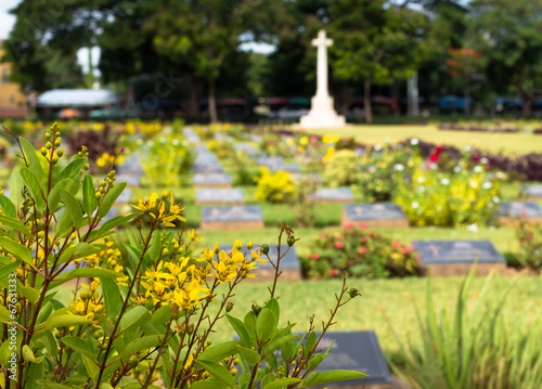 cemetery in Kanchanaburi, Thailand