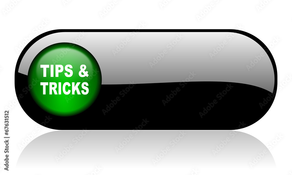 tips tricks black glossy banner tips tricks black glossy banner