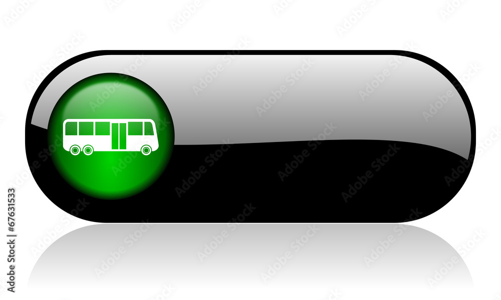 bus black glossy banner bus black glossy banner