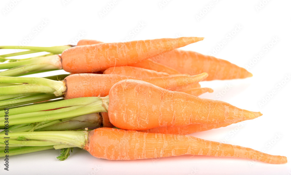 Fresh carrot isolated on white Fresh carrot isolated on white