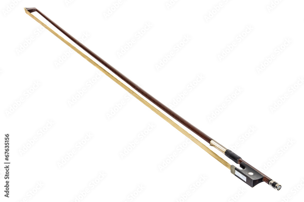 Violin bow isolated on the white background Violin bow isolated on the white background