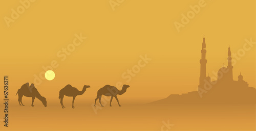 East illustration on Ramadan