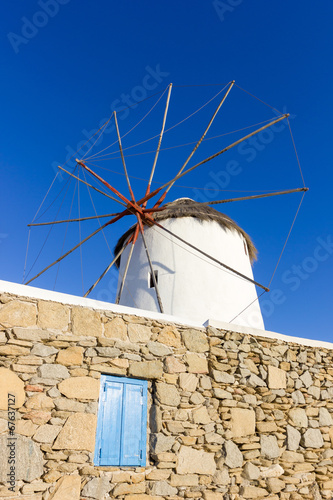 windmill of Mykonos Island Greece