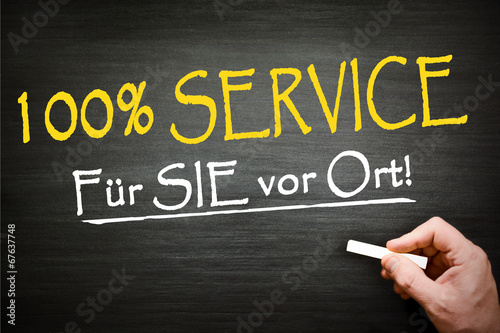 100% Service Für sie vor Ort