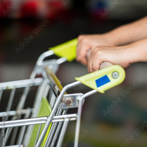Hand with trolley