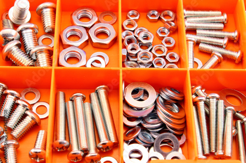 Screws in tool box