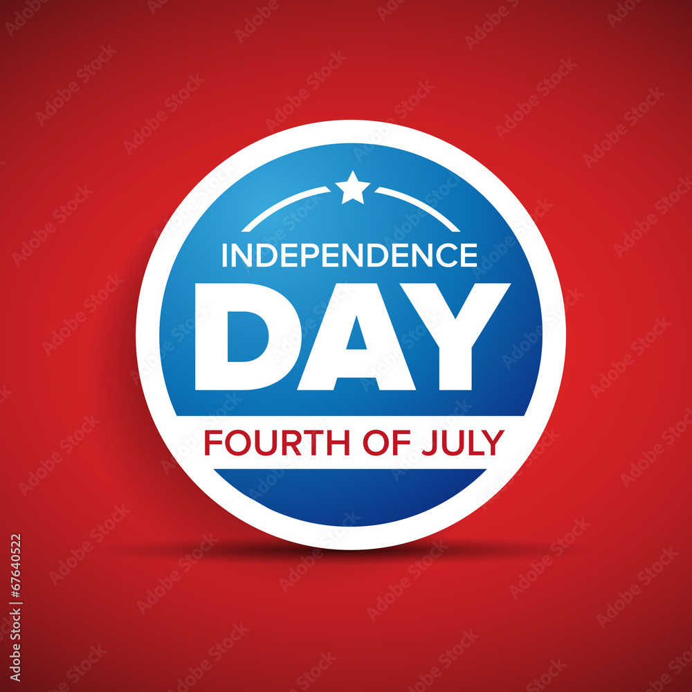 Vector independence day badge