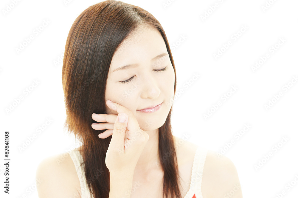 笑顔の女性 笑顔の女性