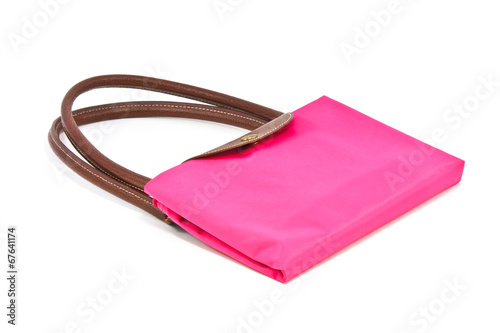 Pink Bag On White Background