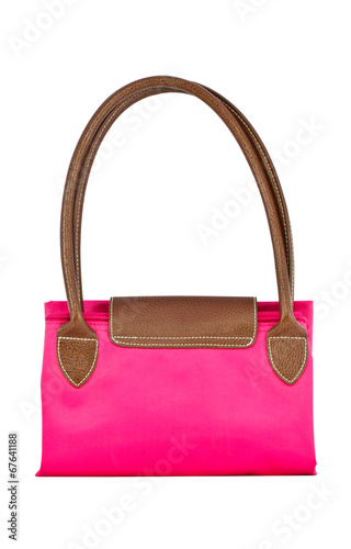 Pink Bag On White Background