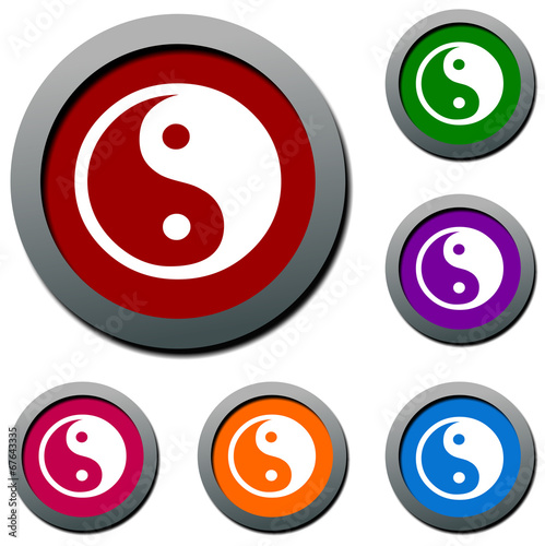 yin yang symbol icons
