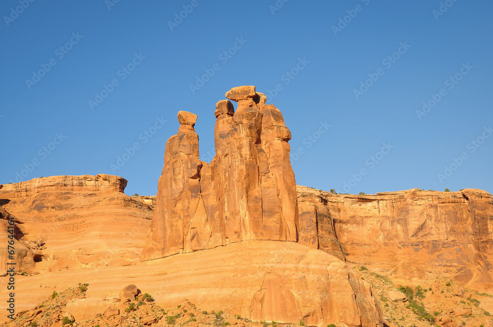 Three Gossips in the Arches National Park; Utah; USA Three Gossips in the Arches National Park; Utah; USA