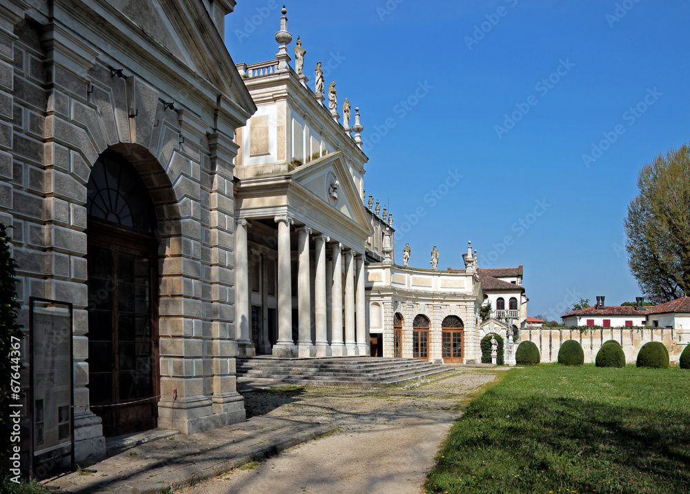 View of the old monumental stable of Villa Pisani, Italy