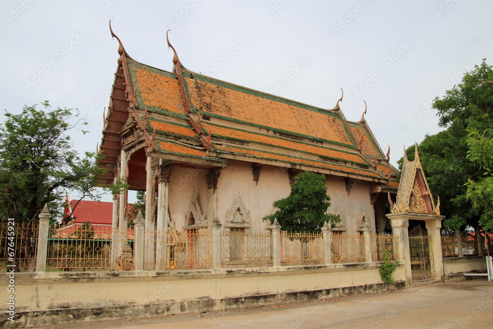 Old Temple at wat tummai, Bamg pa in, Ayutthaya