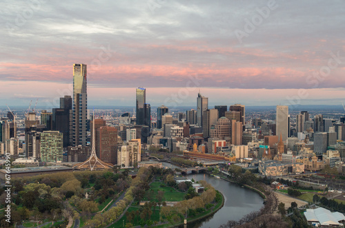Aerial view of Melbourne © nilsversemann