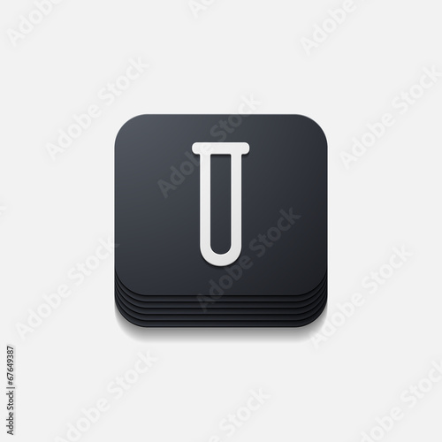 square button: tube