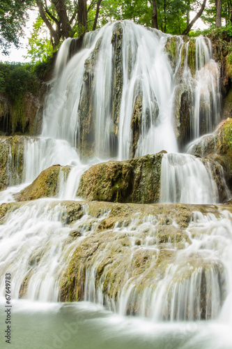 Waterfall in Slovakia close up