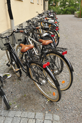 Bike Parking in Stockholm  Sweden