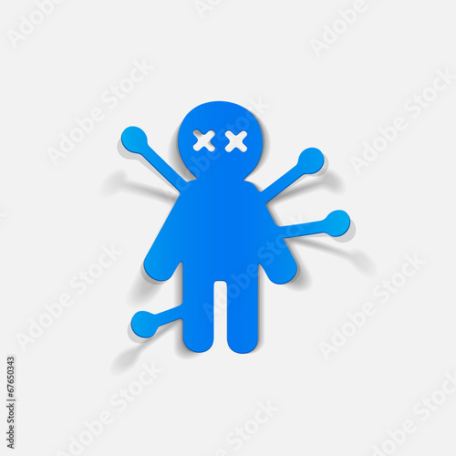 realistic design element  voodoo Doll