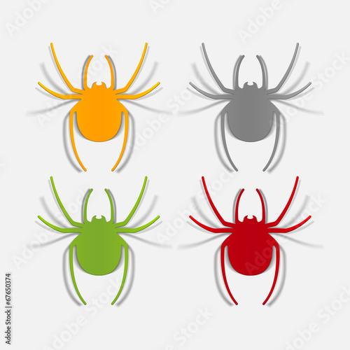 realistic design element: spider