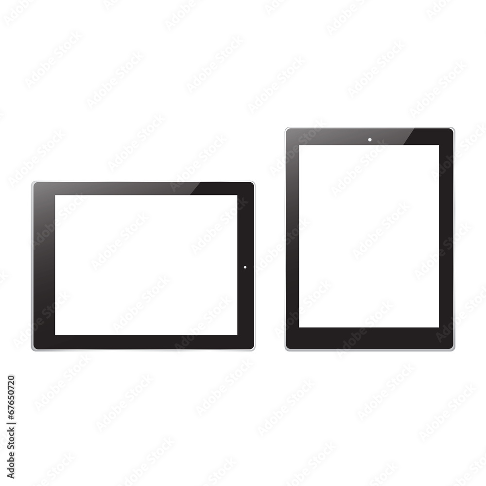 Black Tablet compurter vector Black Tablet compurter vector