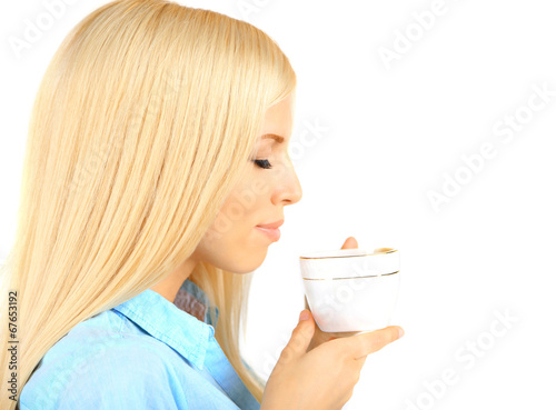 Young beautiful woman with ...