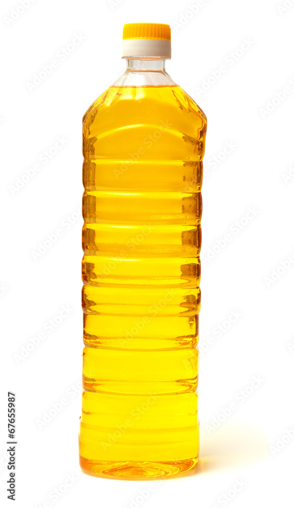 Bottle of sunflower oil Bottle of sunflower oil