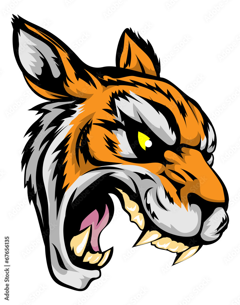 Obraz premium Tiger mascot character