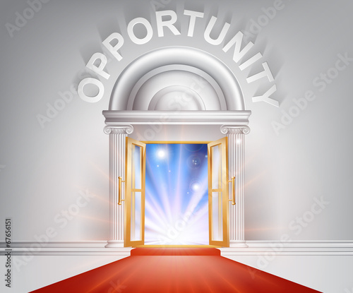 Opportunity red Carpet Door