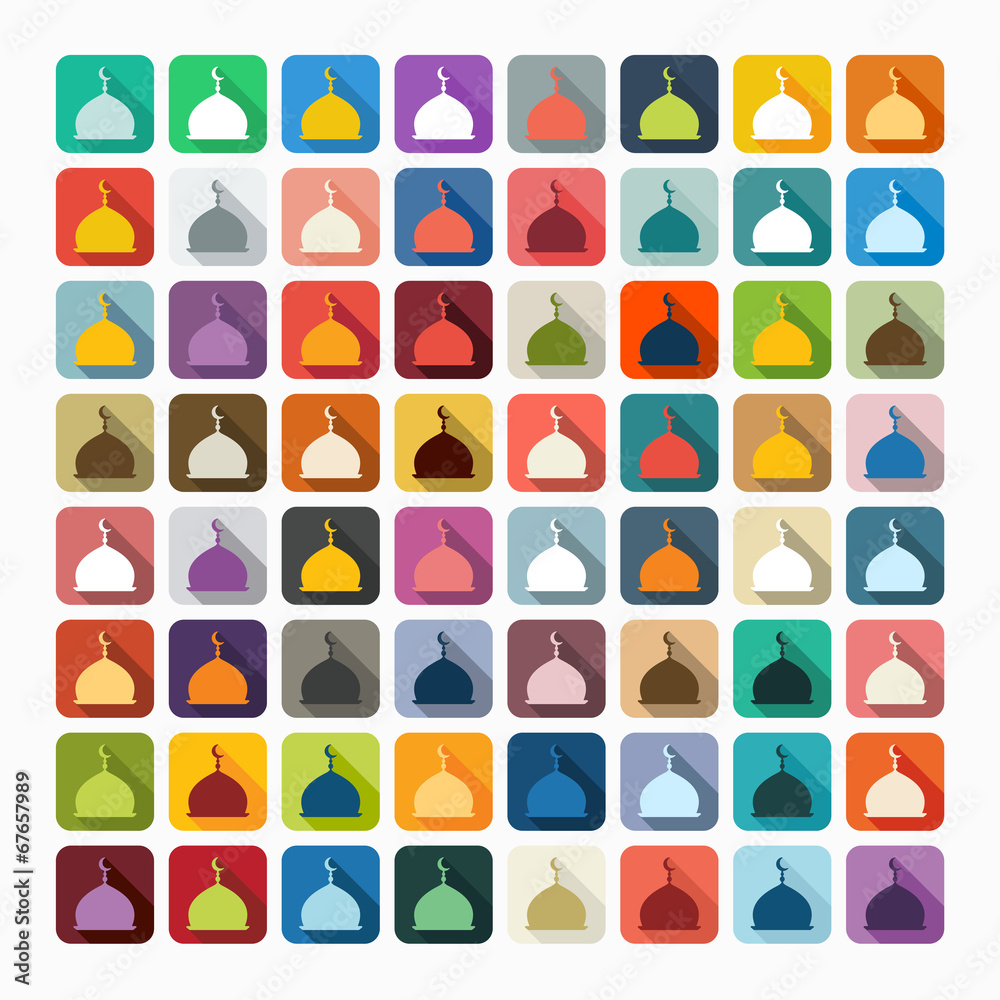 Fototapeta premium Flat design: mosque