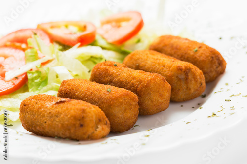 Obraz na płótnie Croquettes w salonie