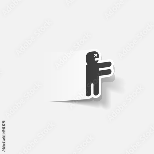 realistic design element: zombie