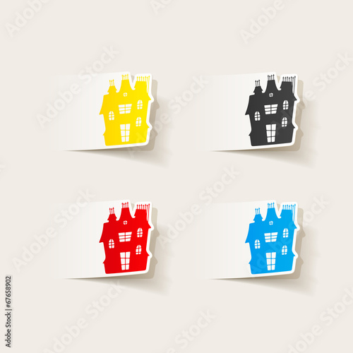 realistic design element: house