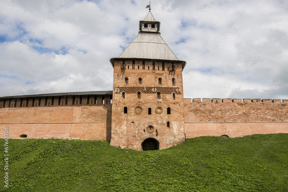 Spasskaya Tower, Kremlin in Veliky Novgorod, Russia Spasskaya Tower, Kremlin in Veliky Novgorod, Russia