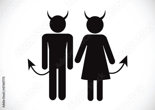 Pictogram Devil Icon Symbol Sign