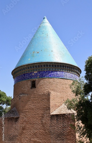 Cuadro en lienzo tombeau seldjoukide, Iran