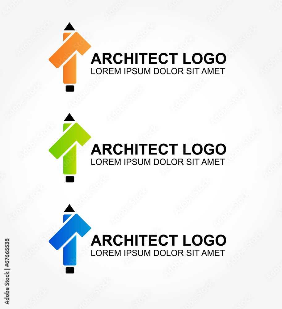 Logo for the architect or designer of home and interiors Logo for the architect or designer of home and interiors