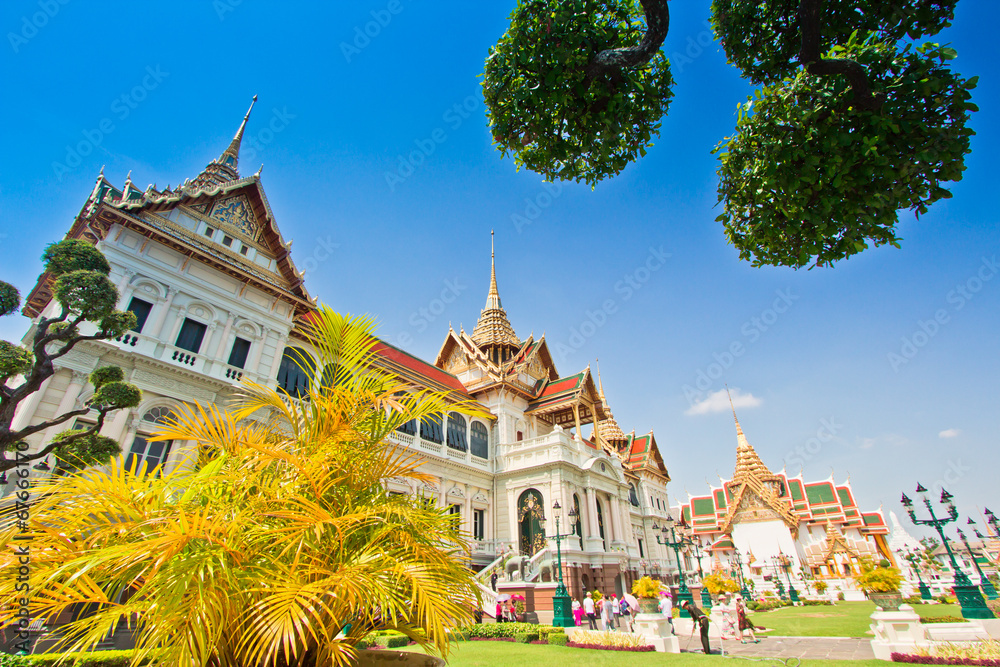 Grand palace or Chakri Maha Prasat Hall in Thailand