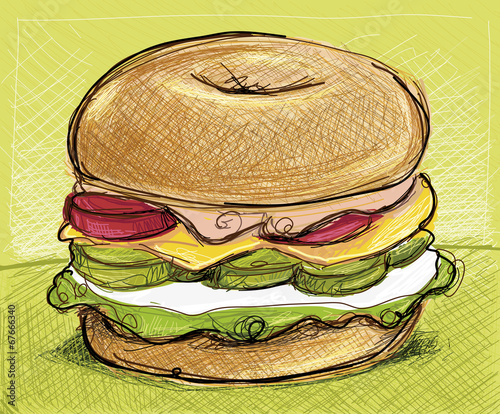Bagel Drawing