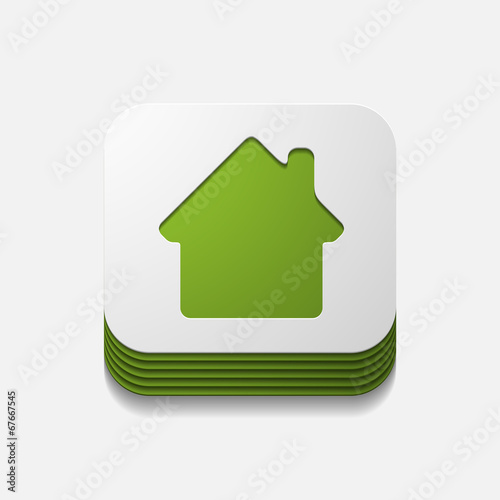 square button: house