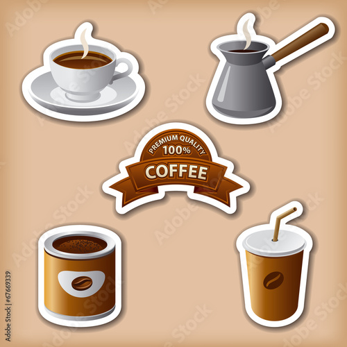 coffee stickers